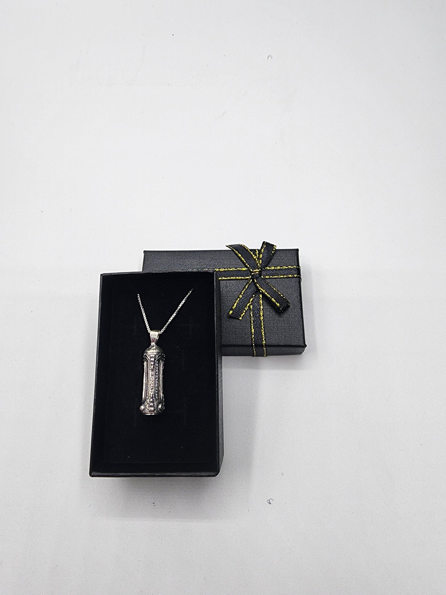 Sterling Silver Necklace- Mezuzah 3 Cm