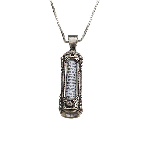 Sterling Silver Necklace- Mezuzah 3 Cm